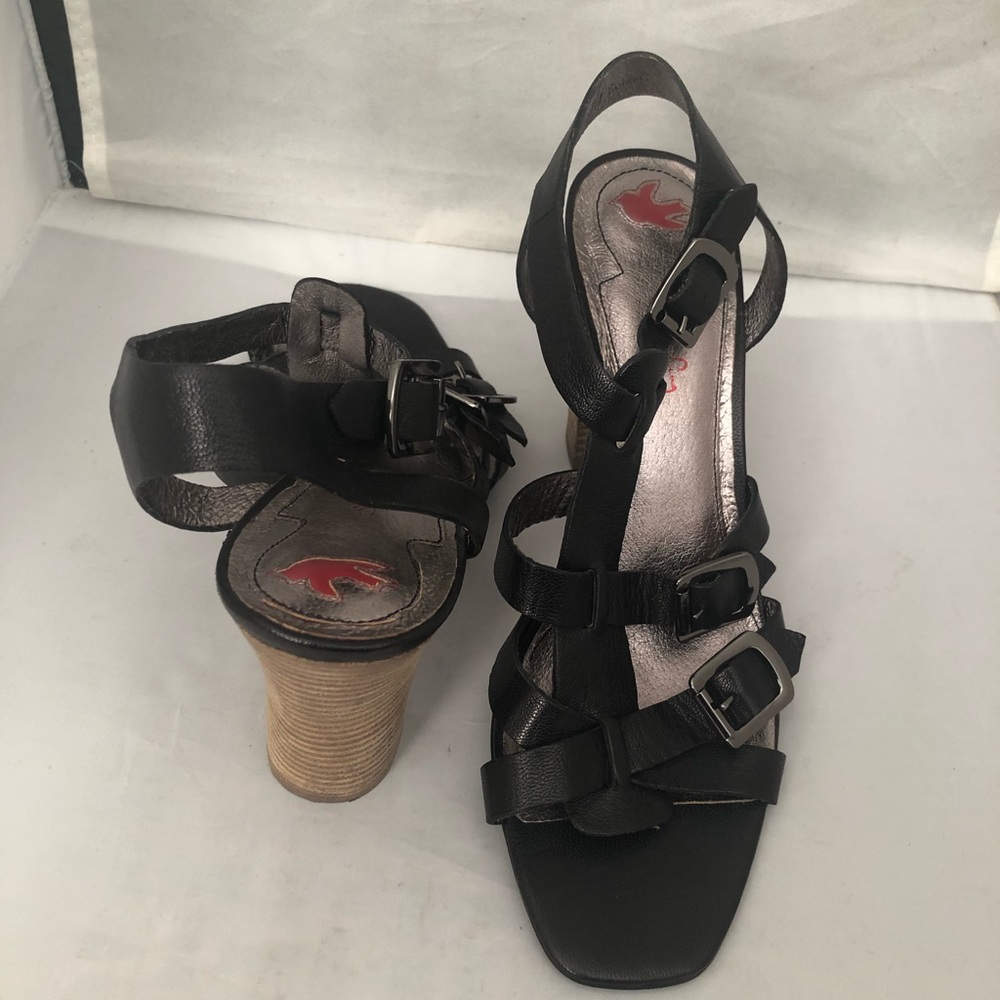 Star Ling leather gladiator style heel sandal 9 - Picture 2 of 7